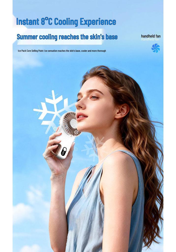 Portable Mini Handheld USB Fan with Adjustable Wind Speeds