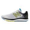 New Balance נעלי ריצה קז'ואל נוחות ורסטיליות מעור סינתטי בגזרה נמוכה לגברים סניקרס לבן שחור צהוב M680CE7