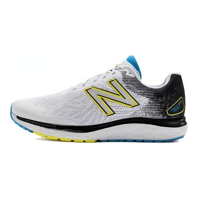 Nb 608 Comfortable Versatile Synthetic Leather Low Top Casual Running Shoes Men Sneaker White Black Yellow M680CE7