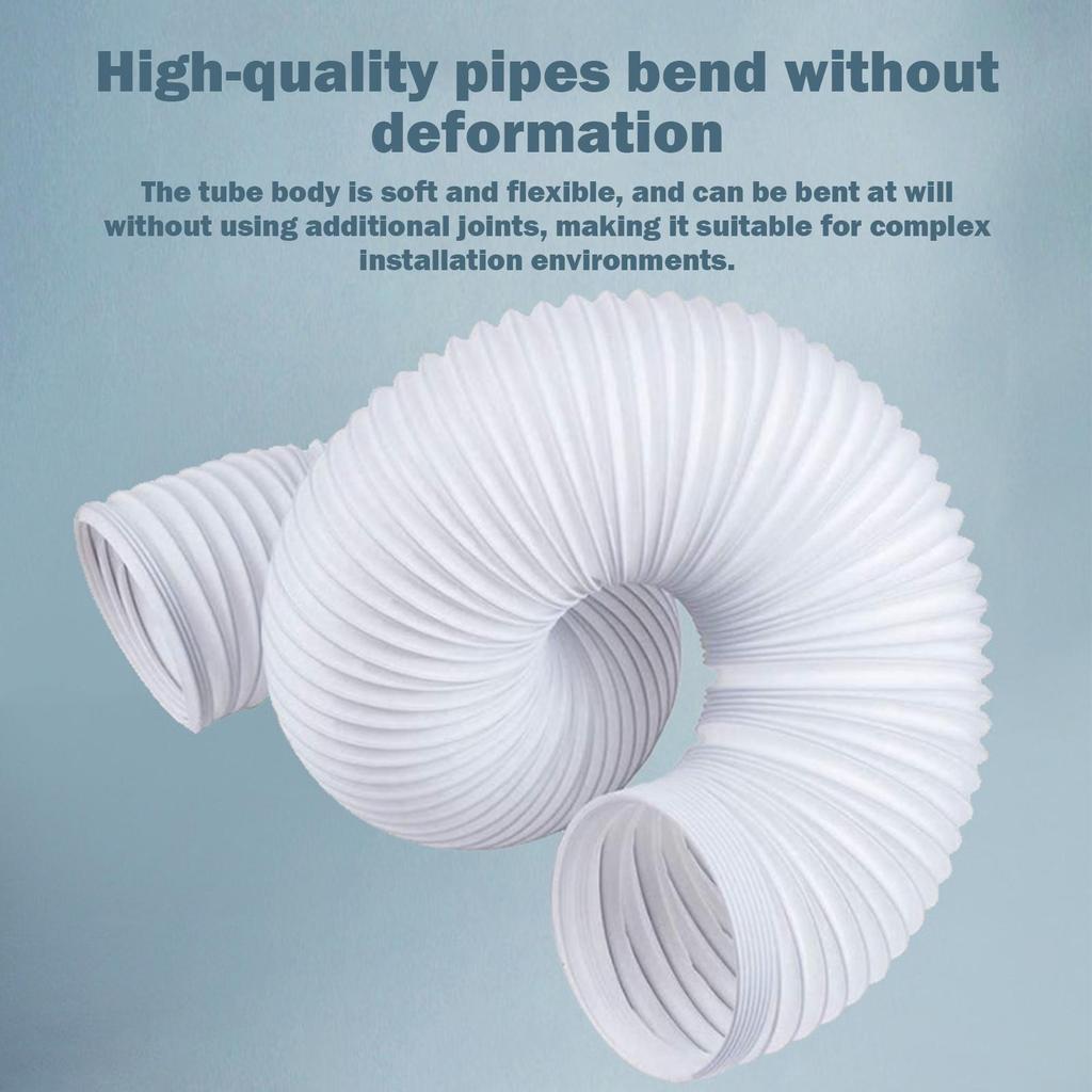 150mm Air Conditioner Exhaust Duct Telescopic Heat Exhaust Ventilation Duct Thickened Wire Corrugated Duct Air Conditioner Parts