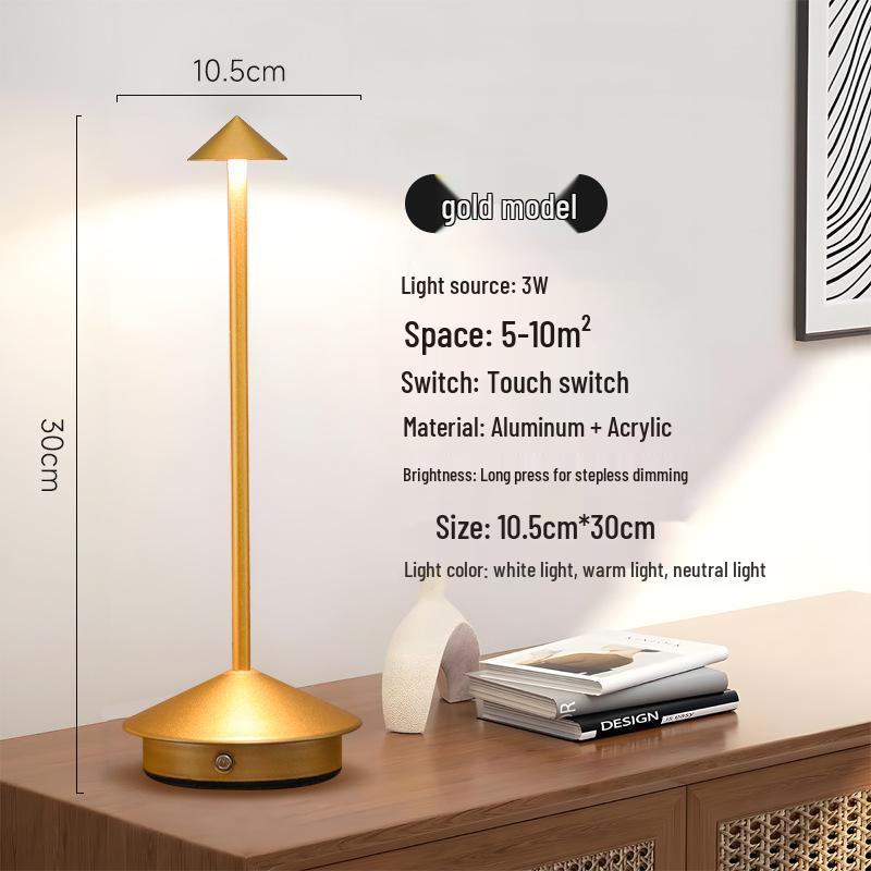 

Водонепроницаемая сенсорная лампа-стрелка с зарядкой для декора спальни, бара и ресторана в западном стиле