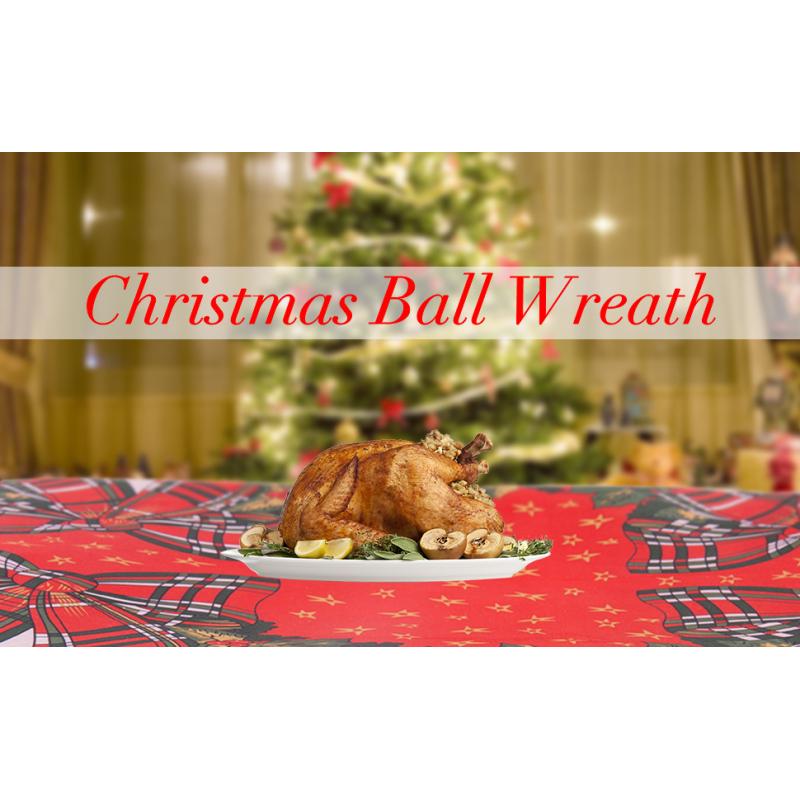 Christmas Table Cover Rectangle Printing Tablecloth for Restaurant Household Decoration