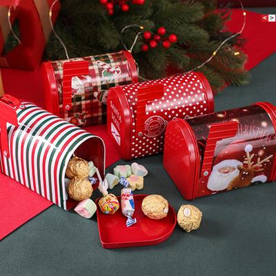 Christmas Supplies Christmas Candy Box Gift Box Craft Iron Storage Box Organizer Tin Box Mailbox Xmas Christmas Tree Ornaments