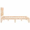 Vidaxl Bed Frame Without Mattress, 140X190 Cm, Solid Pine Wood