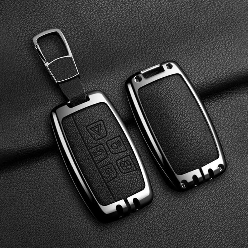 Custodia Cover Portachiavi Auto in Lega di Zinco e Pelle per Jaguar Xf Xj Xe S-Type F-Type X-Type F-Pace I-Pace E-Pace Android Xfr Xkr Accessori