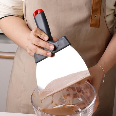 Coating Spatula For Chocolate Scraper Stainless Steel Dough Scraper Kitchen Accessories Baking Tools For Cakes Kitchen Gadgets