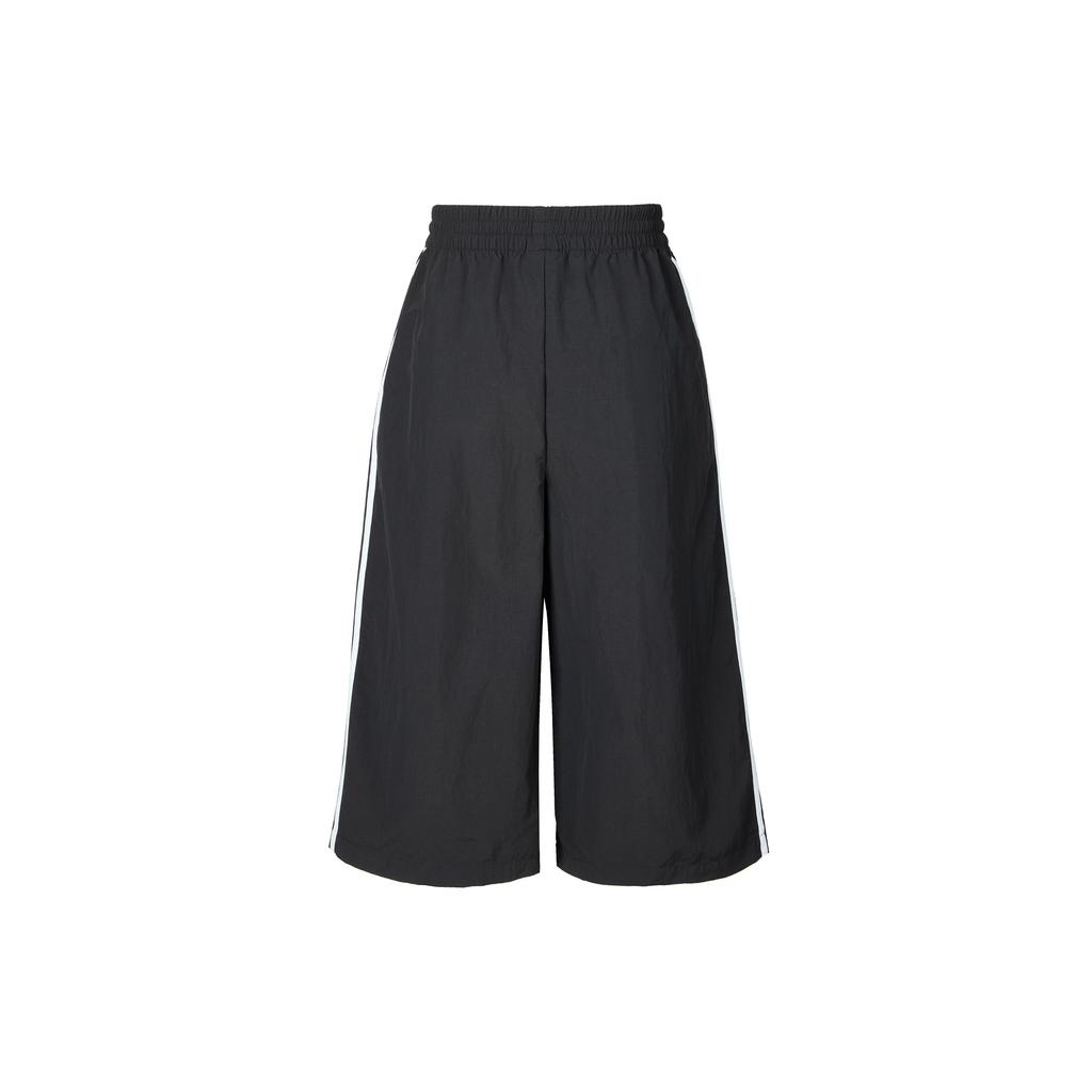 adidas Originals Serie Classica a Tre Strisce Collezione Trefoil SS25 Moda Versatili alla Moda Comodi Pantaloncini Casual Pantaloncini Uomo Nero Bianco KB5441