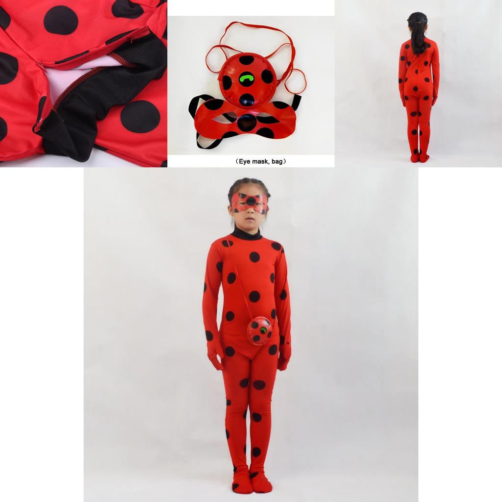 Costum Cosplay Miraculous Ladybug Pentru Copii Și Adulți Perfect Pentru Petreceri de Halloween Și Crăciun!