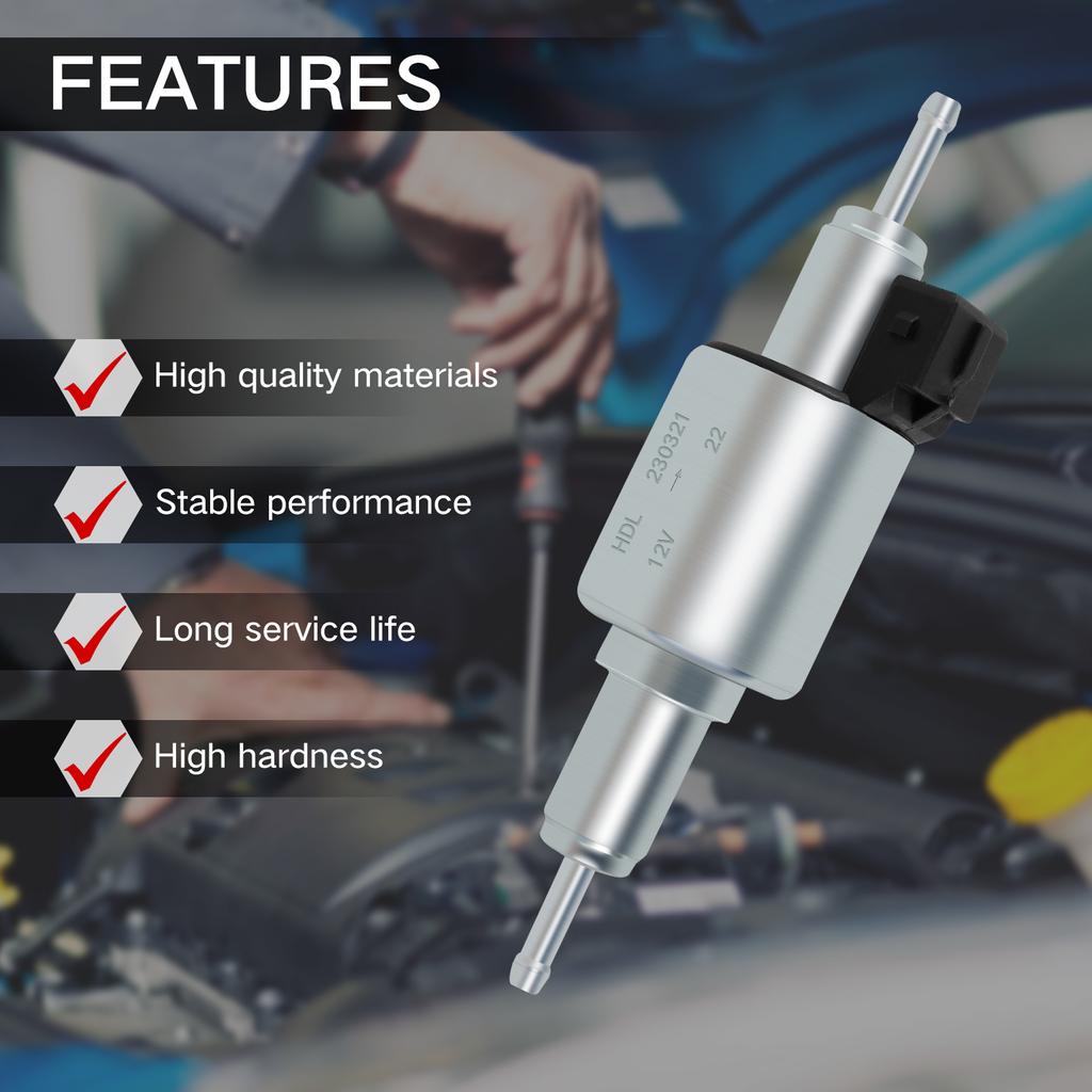 Car Diesel Heater Oil Fuel Pump 12V 24V Pulse Metering Gas Inline Car Air Parking Heater Oil Fuel Pump Auto Heaters Accessories