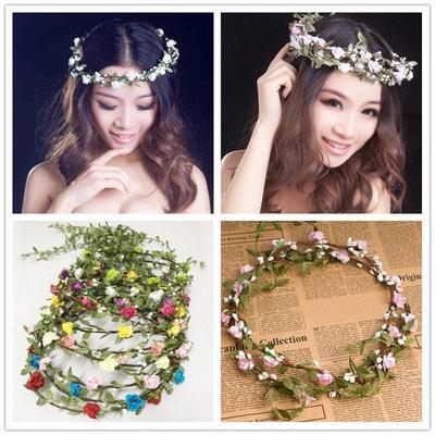 Braut Hochzeits Bohemian Braut Stirnbänder Girlande Brautjungfer Kopfschmuck