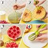 4 In 1 Watermelon Slicer Cutter Scoop Fruit Carving Knife Cutter Fruit Platter Fruit Dig Pulp Separator Kitchen Gadget Accessory