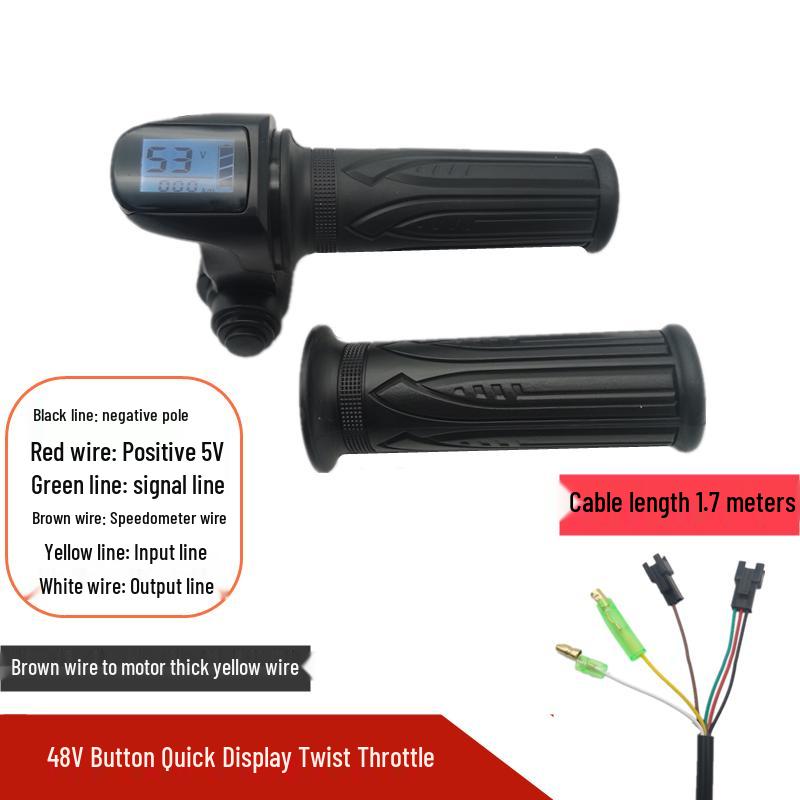 

Универсальная ручка газа для 48В электрических складных велосипедов с маленьким дисплеем