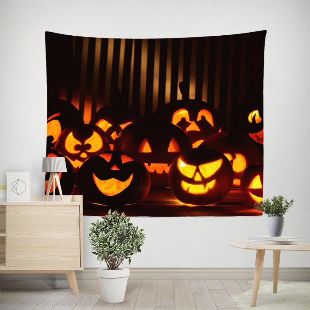 Halloween Ins Homestay Hanging Cloth Room Decoration Painting Window Scenery Tapestry Dormitory Renovation Wall Cloth