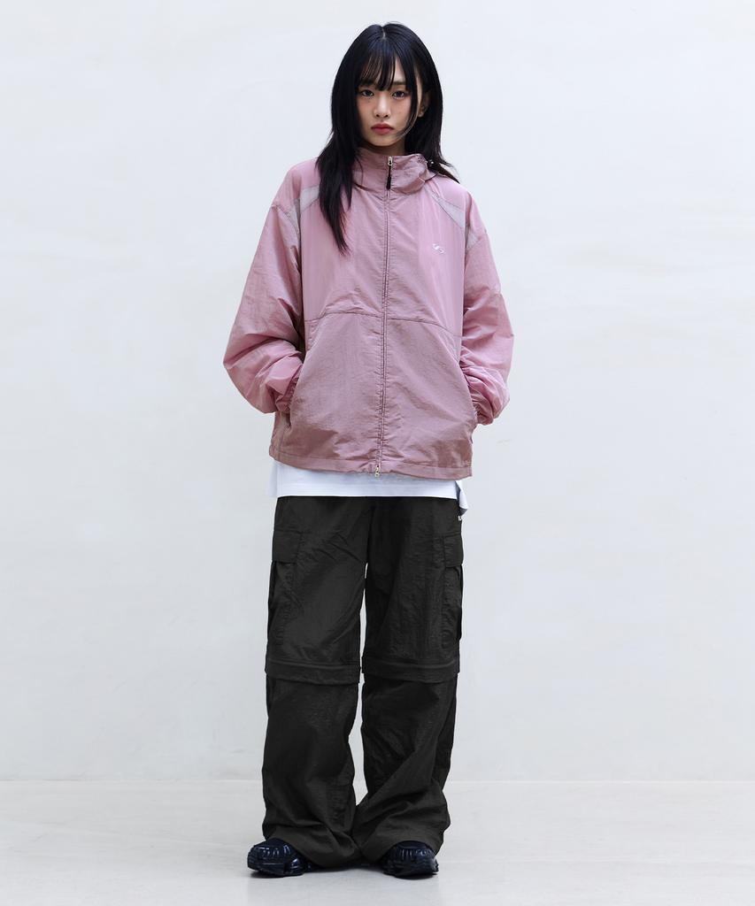 Filluminate Sheer Leisure Logo Windbreaker - Black