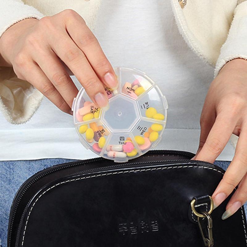 Medicine Box Pill Cutter Portable Drug Box Useful Grinder Splitter Medicine Pill Holder Tablet Cutter Splitter Divider Pill Box