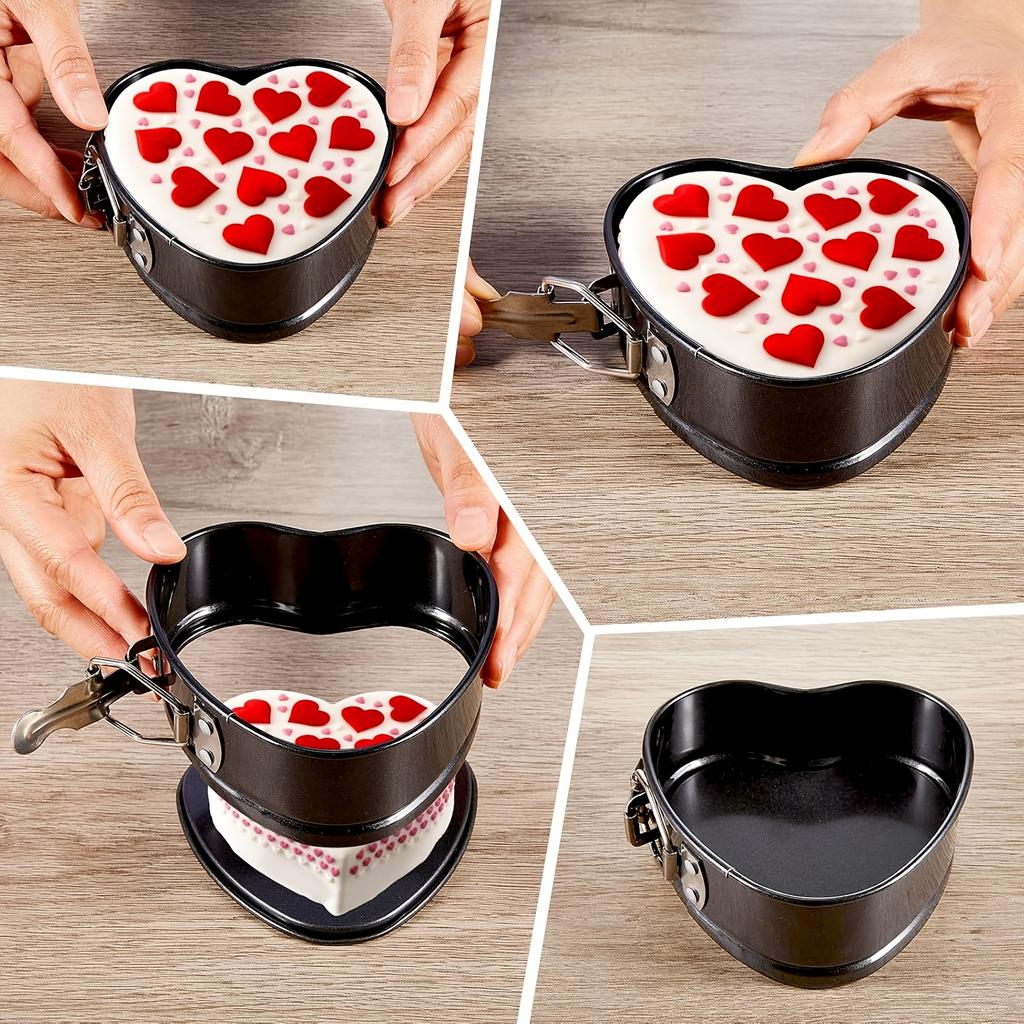Metal love heart-shaped baking pan non-stick DIY baking pan oven cake pan baking pan bread and chocolate baking cookware