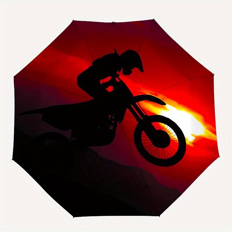 

1pc Motorcycle Sunset Themed High-quality Umbrella,Automatic Opening and Closing Umbrella,Multi-functional Umbrella G0811051