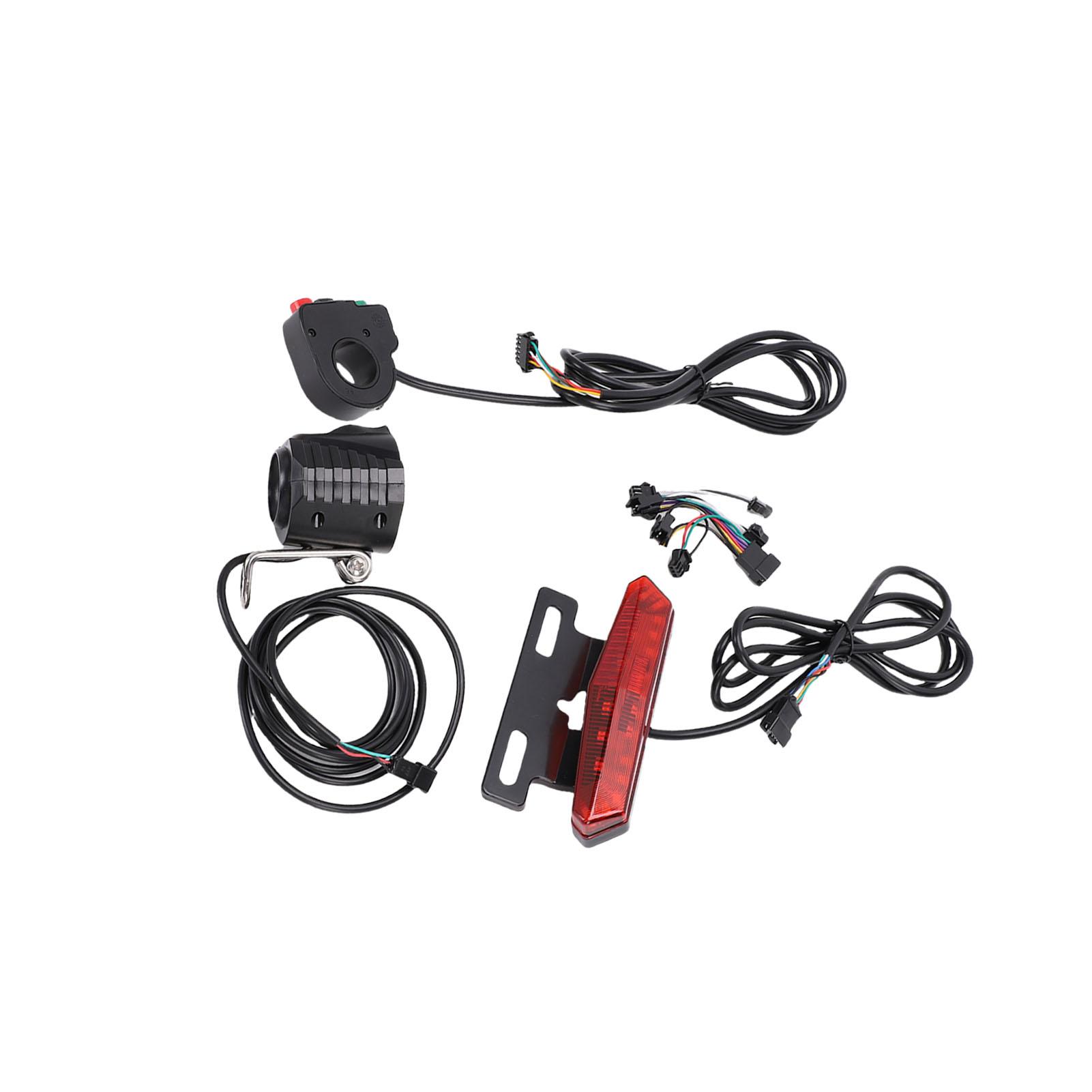 

Комплект фонарей для электровелосипеда 5-контактный переключатель с ключом фара сигнал задний фонарь с указателями поворота передние задние сигнальные огни и