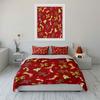 Festive gingerbread holiday charm Bedding sets Duvet cover sets Duvet covers Pillowcases(1*Duvet Cover 2*Pillowcases without duvet insert)
