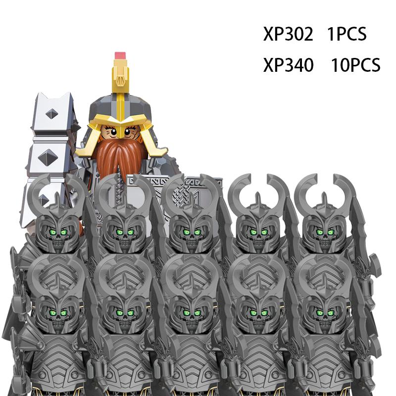 Soldados Élficos Medievais de Rohan Guarda Exército lotr Figuras de Ação Mini Blocos Boneca Montar Blocos de Construção MOC DIY Brinquedos para presentes de criança