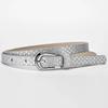 Beautiful Shiny Fish Scale Pattern Belts for Children 90cm Shimmering Powder PU Belts Girl Student Belts