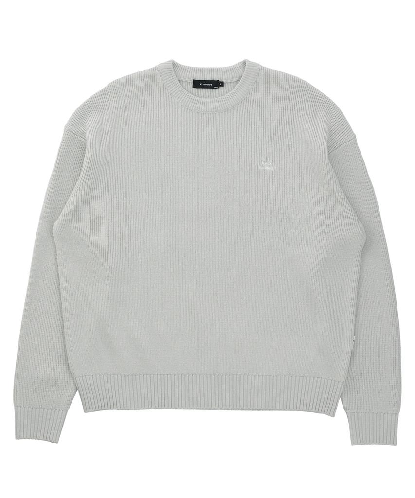 W STANDARD Smile Basic Pullover [4 Colors]