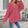 Women's Tops Long Sleeve Shirt V Neck Casual Loose T Shirt Tops