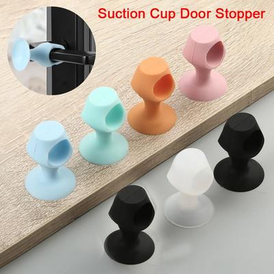 Silicone Suction Cup Door Stopper Wall Protectors Suction Cup Door Handle Crash Pad Furniture Fittings Anti-damage Doorstop Door