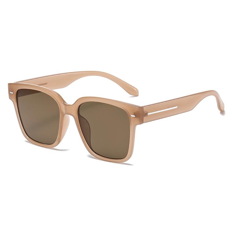 New sunglasses women's big frame round face thin Internet celebrity glasses square fashion trendy ultraviolet sunglasses men's OZ