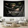 Roronoa Zoro Print Tapestry - Portable Wall Decor Cloth, for Home, Dorm, Travel, Bedroom, Living Room - Ideal Birthday Housewarming Gift