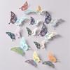 3D Butterfly Wall Decoration Hollow Butterfly Decals 3D Butterfly Wall Sticker X3UC