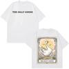 The Silly Goose Tarot Card Double Sided T-Shirt Funny Animal Meme Casual Black Cotton Unisex Women And Men T-shirts