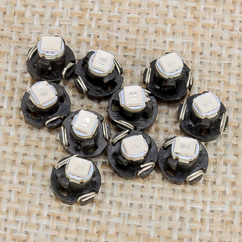 10Pcs Car Blue T3 Neo Wedge 1-SMD LED Cluster trument Dash Gauge Climate Light Bulbs 12V