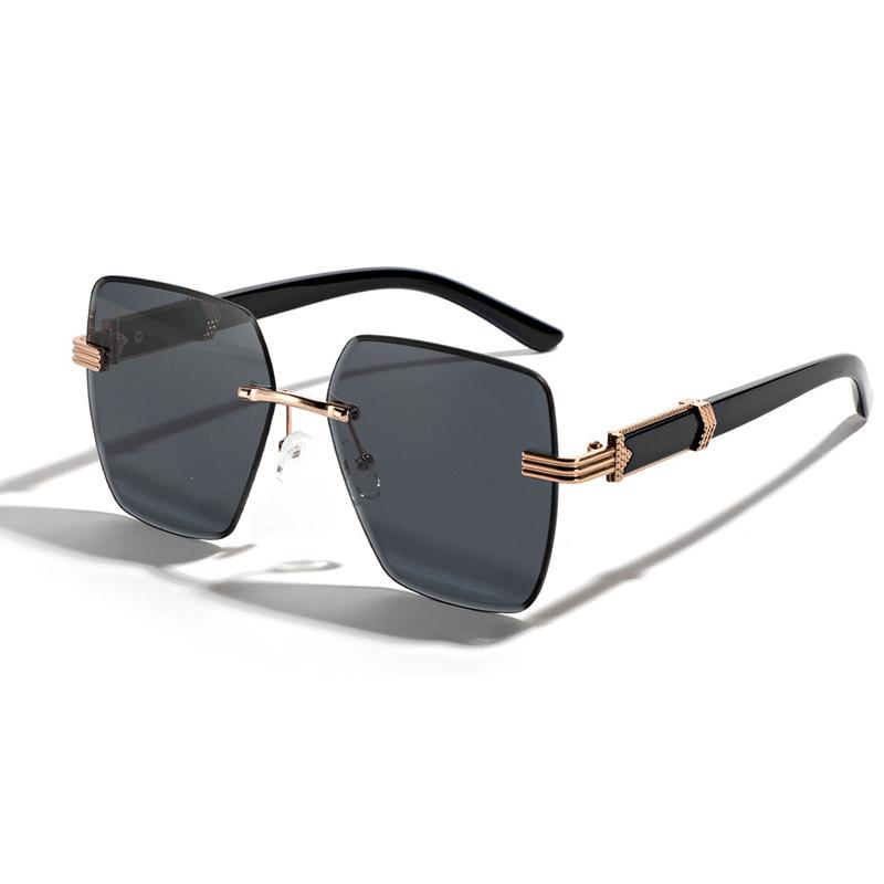 Frameless Sunglasses Trimmed, Light Luxury Sunglasses Sunshade Glasses Fashion Ins Tide