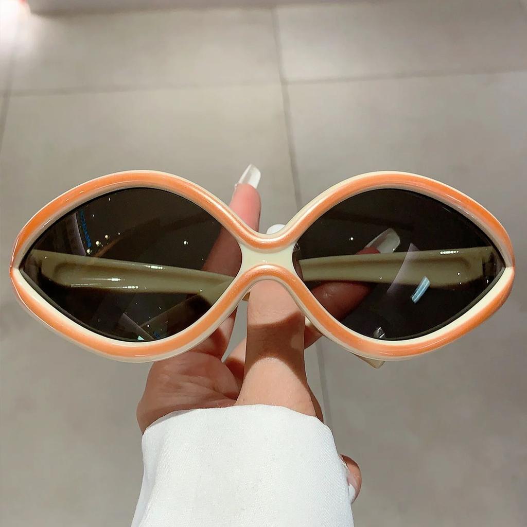 Y2k Cat Eye Sunglasses for Women Men Punk Fashion Stylish UV400 Eyewear Trendy Brand Designer Futuristic Outdoor Shades