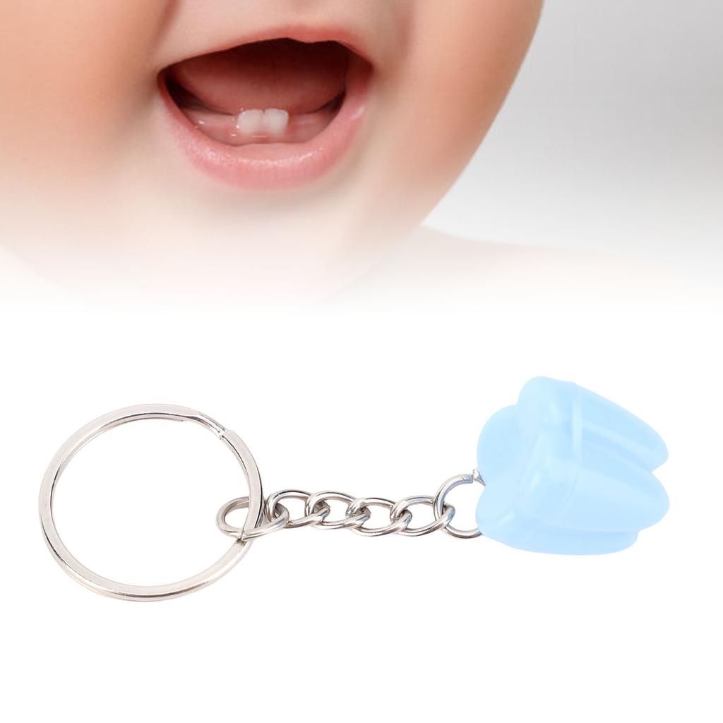 20pcs Baby Teeth Box Keychain Tooth Case Portable Milk Teeth Holder for Kids