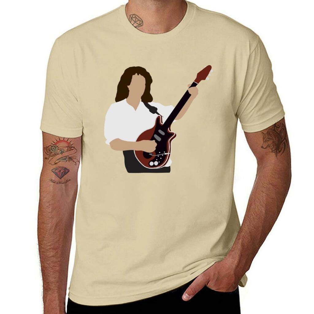 Minimal Brian May 1 Tshirt Plain Funnys Unisexs Champion T Shirts