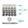 150Pcs Stainless Steel Marine Grade Canvas and Upholstery Boat Cover Snap Button Fastener Kit 15mm Screws Snaps with Tool