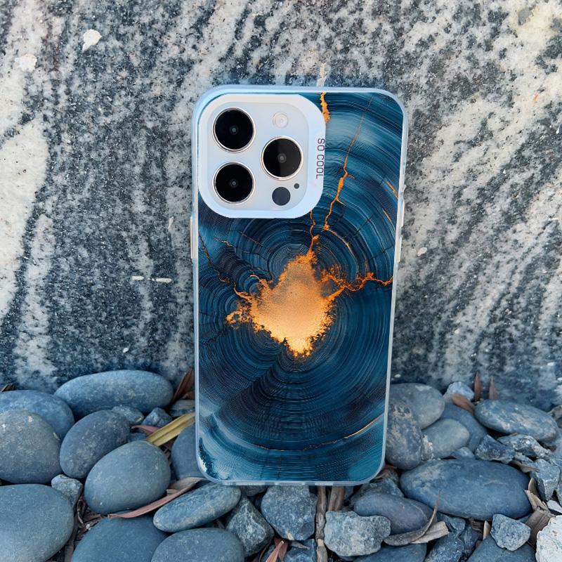 

Luxury Wood Pattern Phone Case For iPhone 11 13 14 Pro Max 15 16 Pro Max Plus 13 Mini Fashion Tree Ring Texture Laser Back Cover iphone 13Mini