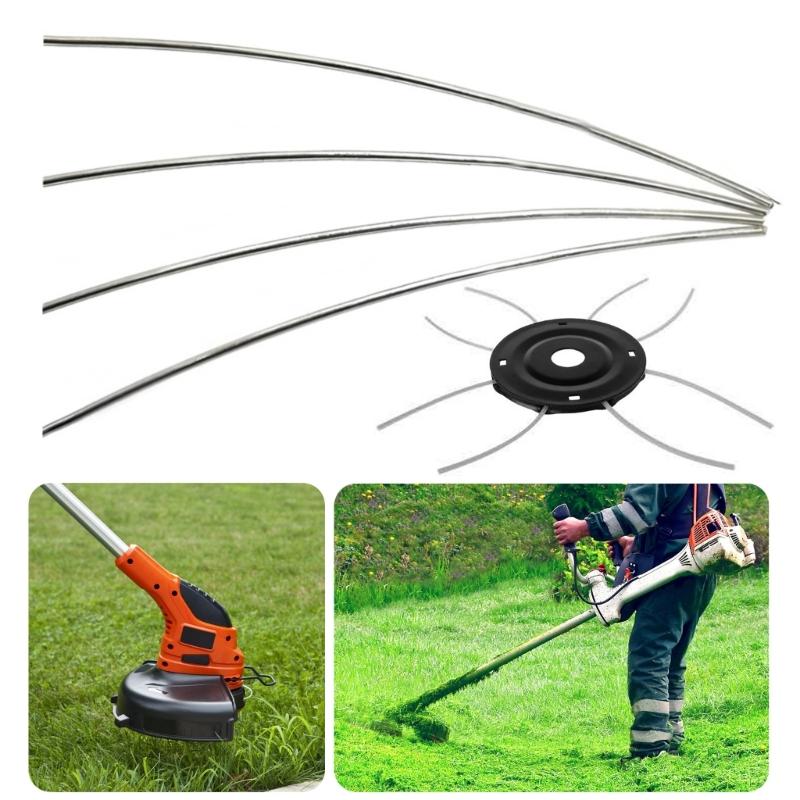 Pack of 10 High Strengthes Steel Cores Trimmer String 270x3mm Abrasion Resistant Weeds Eater Line for Lawn Maintenance