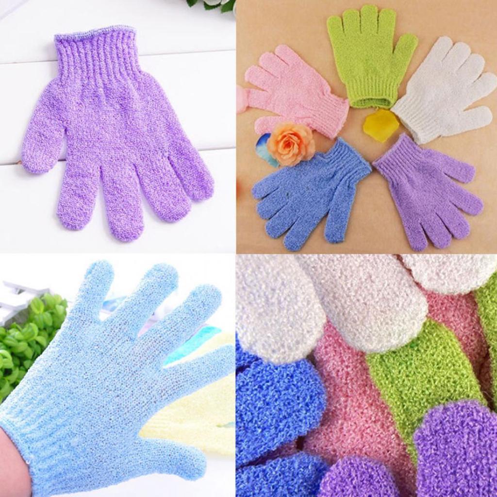1x Dusche Peeling Körper Peeling Handschuh Abgestorbene Haut Entfernung Massage Spa Bad Mitt