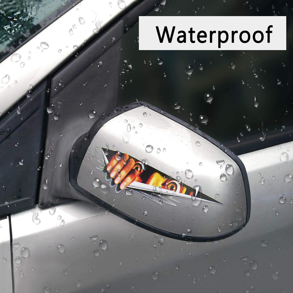 TOMALL 3D-Simulation stereoskopische Augen Peeping Autoaufkleber Männer Peeping Frauen Peeping Aufkleber Leopard Augen Peeping Aufkleber Motorrad