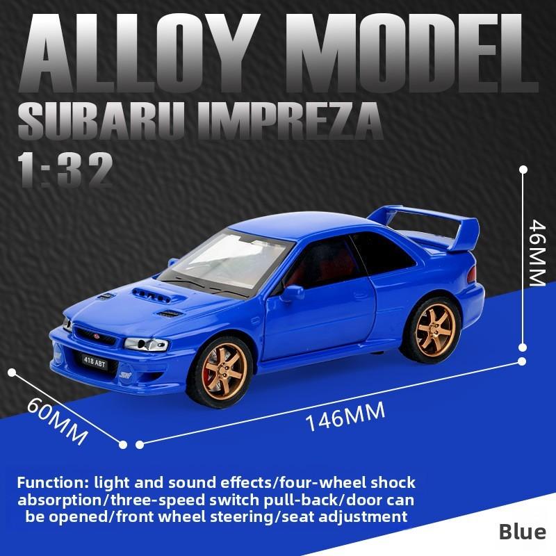 

Имитация сплава Subaru Impreza Модель автомобиля Игрушка со звуком и светом синий