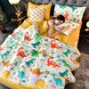 Children Cartoon Dinosaur Quilt Washed Air Condition Thin Comforter Blanket Bedspread for Single Double Queen King Bed Coverlet