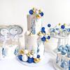 32Pcs Blue Ball Cake Topper Decorations Mini Balloons Cake Topper Sticks Foam Balls Cake Picks Cake Topper Balls Cake Decor