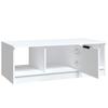 Vidaxl Stolik Kawowy, Biały 102X50X36 Cm, Materiał Drewnopochodny