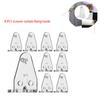 8pcs Hold Blinds Down Bracket Clear Plastic Rail Clips Fixed Hook Accessories