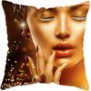 Decor Home Moda Afro Negru Femei Fete Canapea Fete de Perna Dormitor Sufragerie Huse de Perna