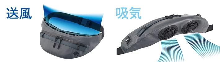 LOGOS Noden Body Air Conditioner Twin Cool Black 81336732 Bag Not (Storage Included)