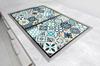 GLAS-SCHUTZPLATTE TISCHPLATTE 75x52 MOSAIK